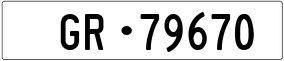 Trailer License Plate